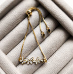 Pulseira Lumina Butterffy - Detalhada Com Micro Zircônias - Coleção Aurora - Banhada a Ouro 18k