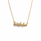 Colar Lumina Butterfly - Detalhado Com Micro Zircônias - Coleção Aurora - Banhado a Ouro 18k