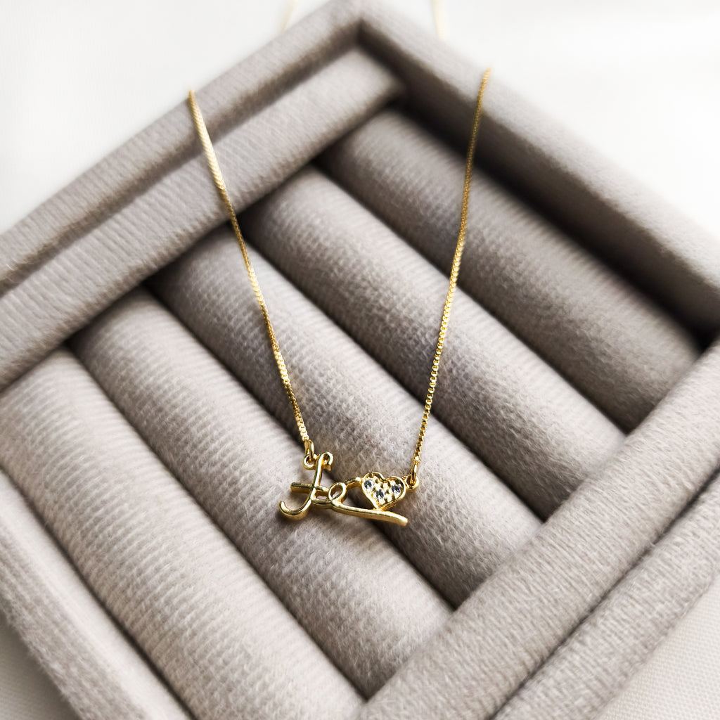 Colar Fé - Detalhado Com Micro Zircônias - Coleção Aurora - Banhado a Ouro 18k