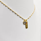 Colar Essência - Detalhado Com Perolas e Pingentes de Cruz e Coração - Coleção Aurora - Banhado a Ouro 18k