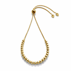 Pulseira Preciosa - Detalhada Com Esferas Douradas - Coleção Aurora - Banhada a Ouro 18k