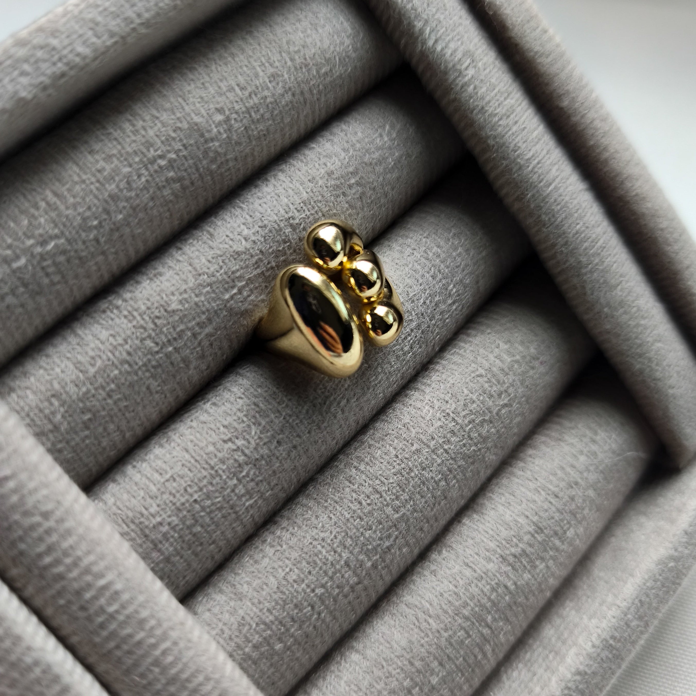 Anel Prime - Coleção Aurora - Banhado a Ouro 18k