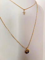 Colar Sublime - Duplo Colar C/ Pingentes de Cruz - Coleção Aurora - Banhado a Ouro 18k