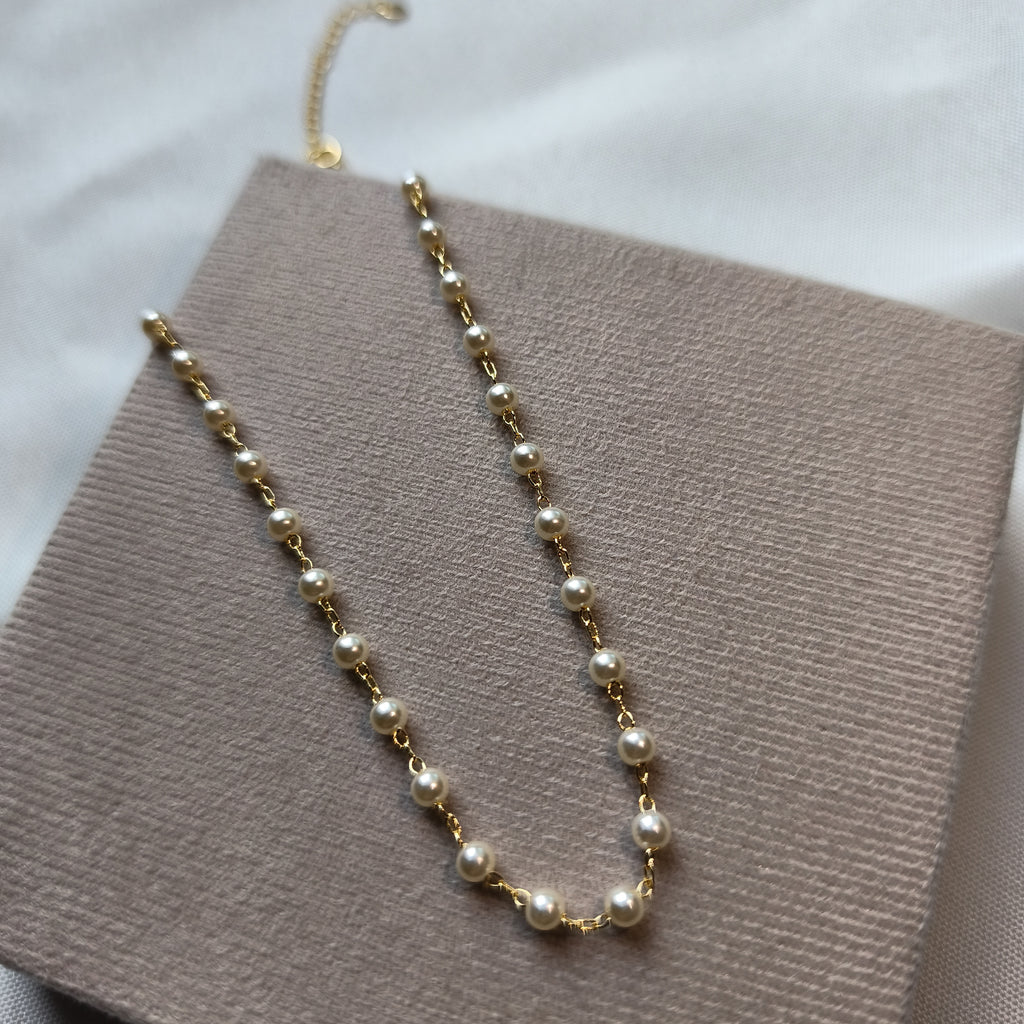 Colar Choker Pérolas - Coleção Aurora