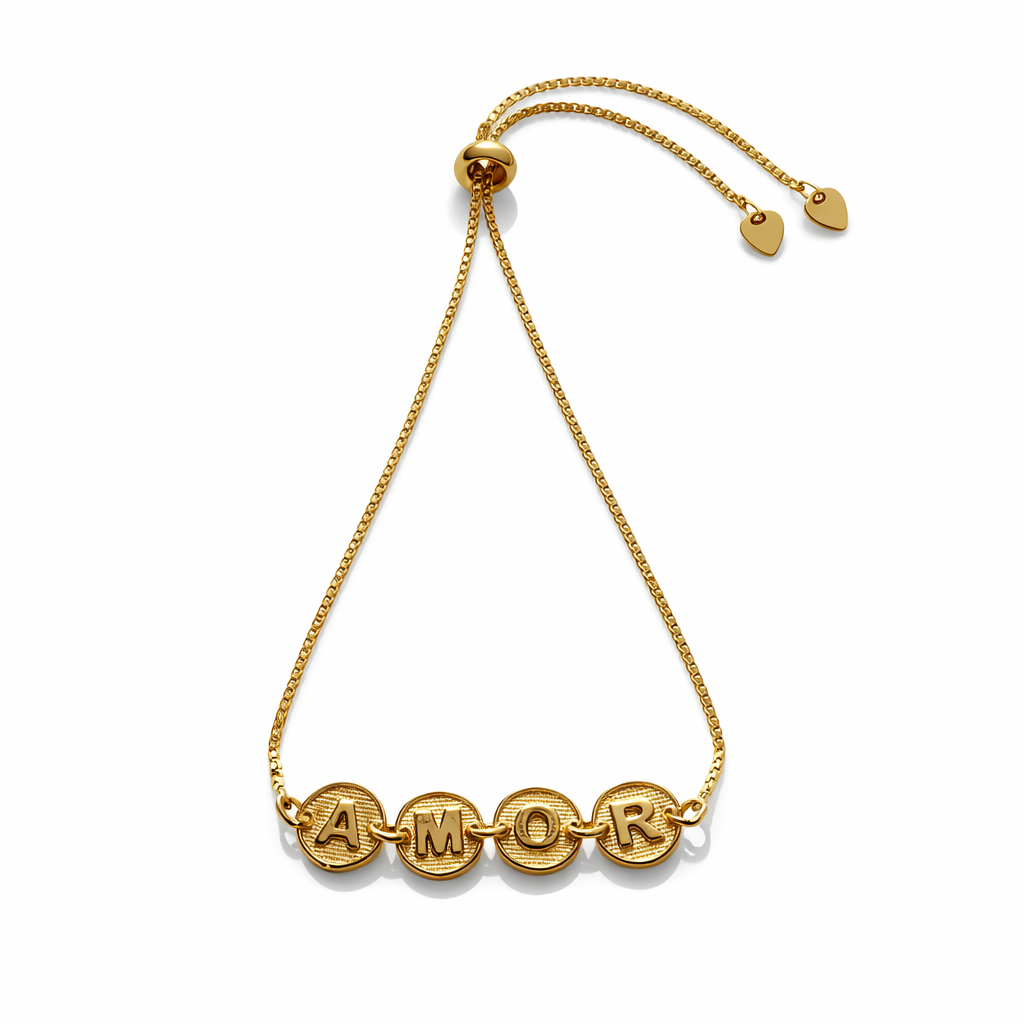 Pulseira Amor - Coleção Aurora - Banhada a Ouro 18k