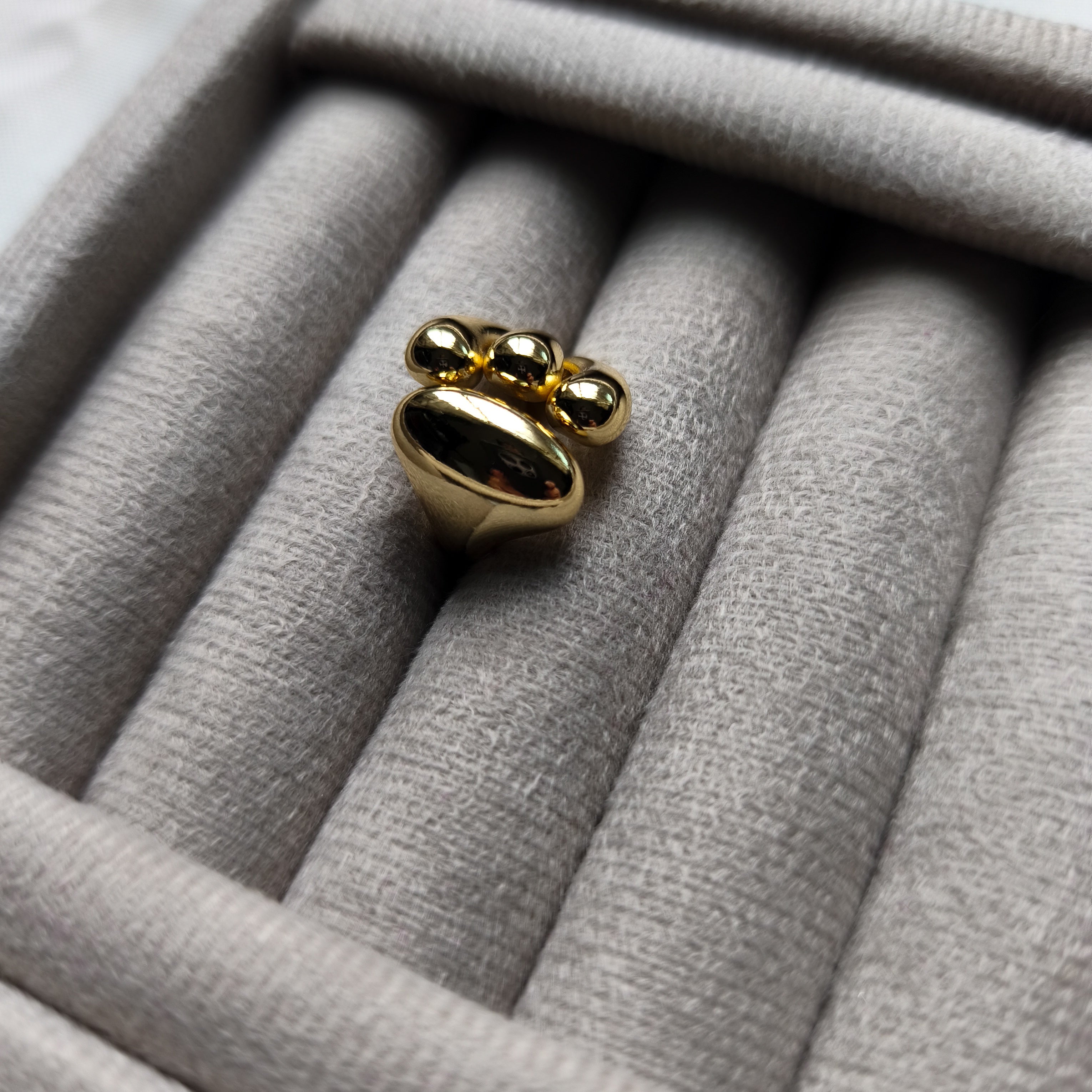 Anel Prime - Coleção Aurora - Banhado a Ouro 18k