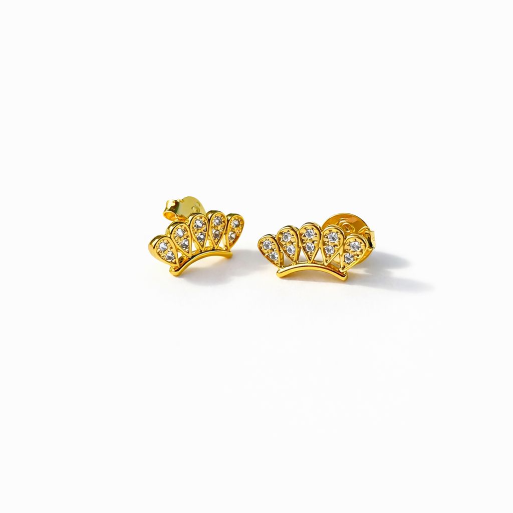 Brinco Alvorada - Cravejado Com Micro Zircônias - Coleção Aurora - Banhado a Ouro 18k