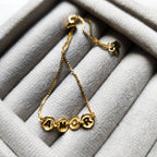 Pulseira Amor - Coleção Aurora - Banhada a Ouro 18k