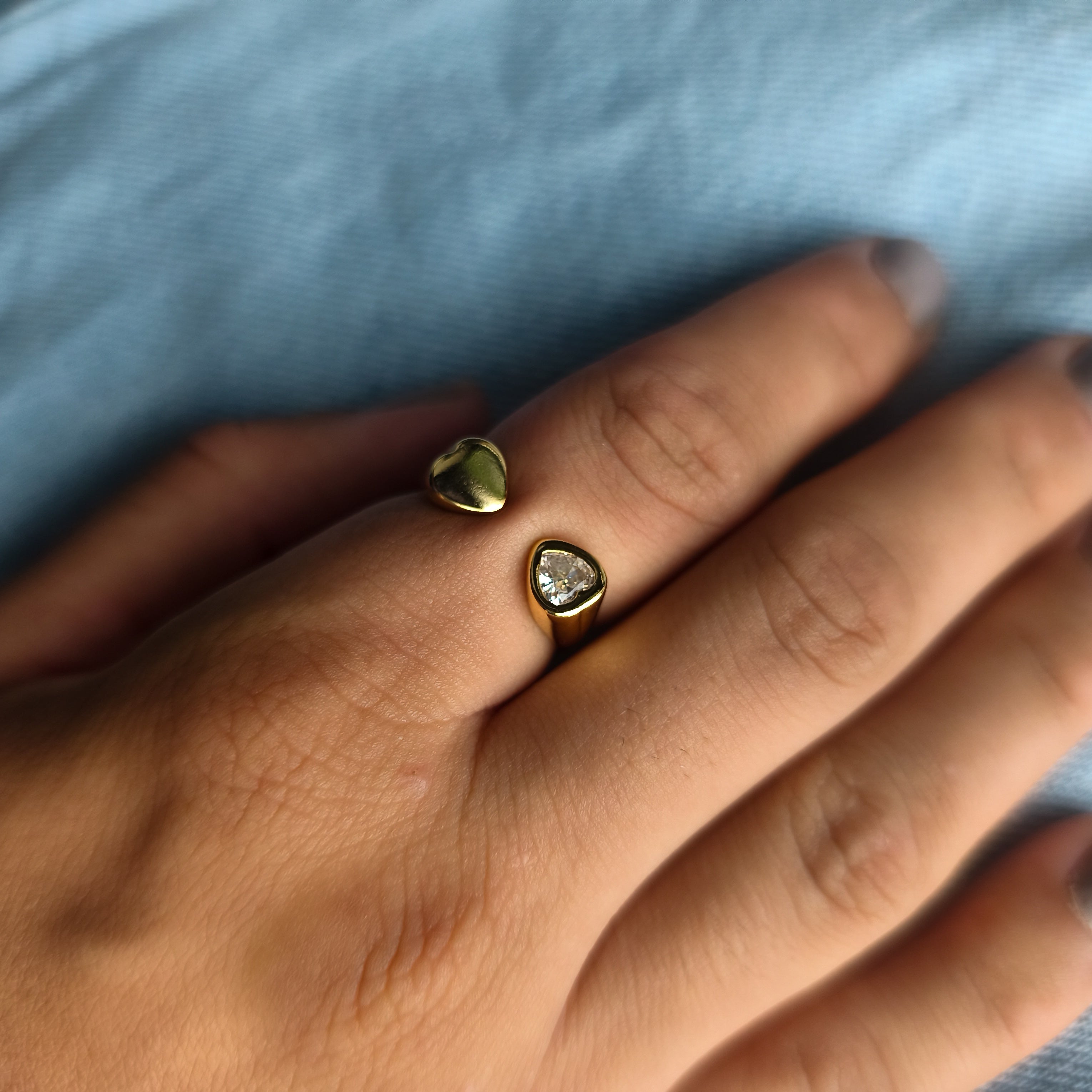 Anel Claritê - Coleção Aurora - Banhado a Ouro 18k