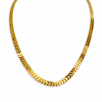 Colar Aurora Glow - Detalhado em Escamas - Coleção Aurora - Banhado a Ouro 18k