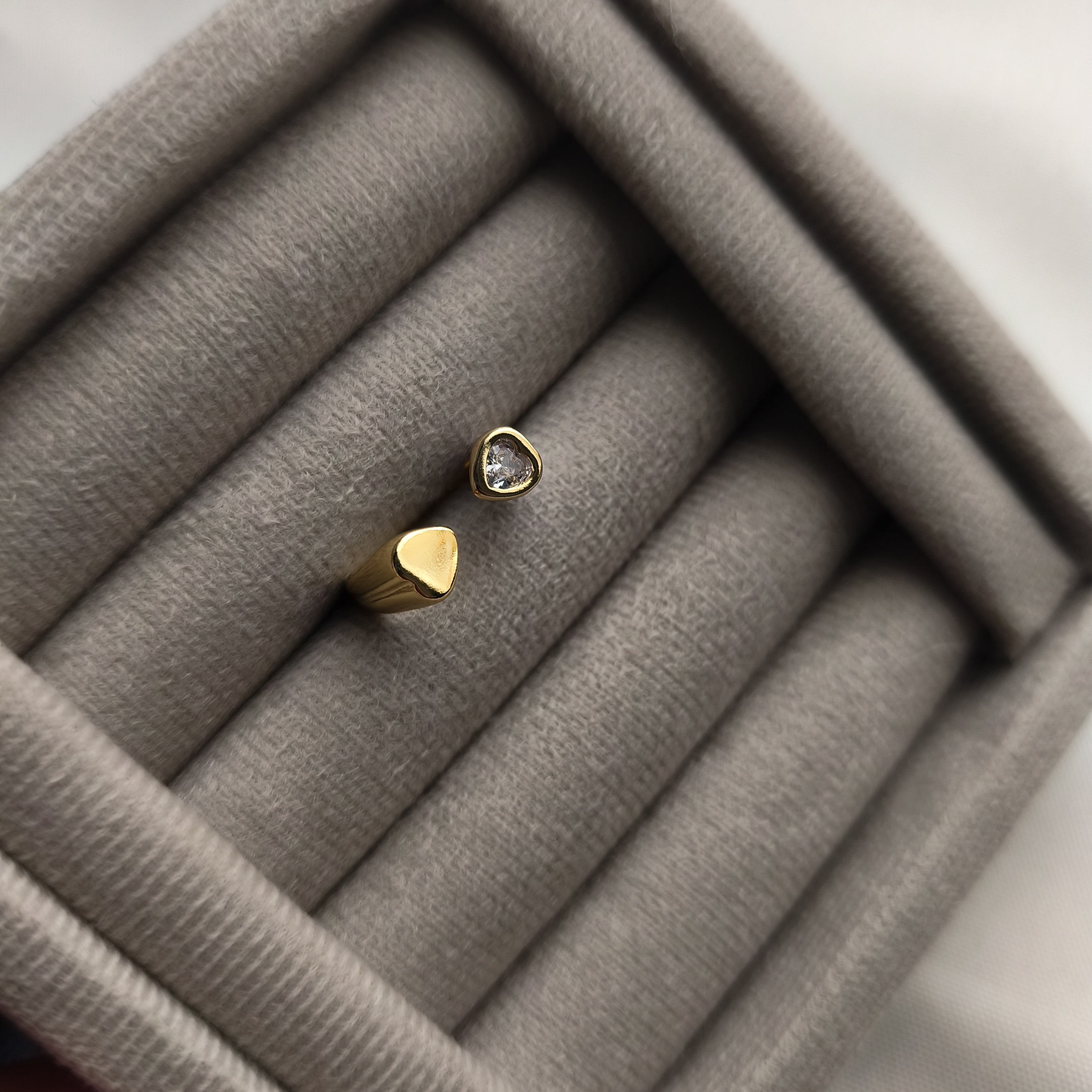 Anel Claritê - Coleção Aurora - Banhado a Ouro 18k