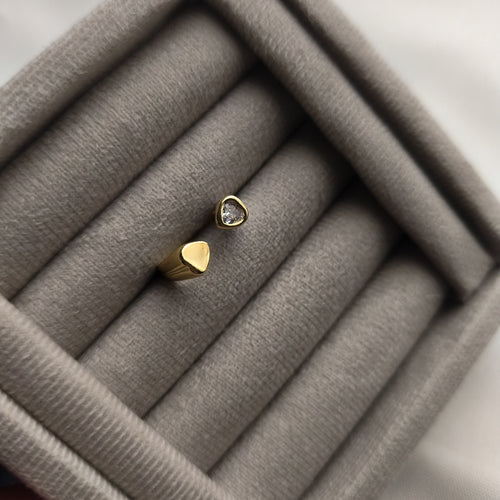 Anel Claritê - Coleção Aurora - Banhado a Ouro 18k