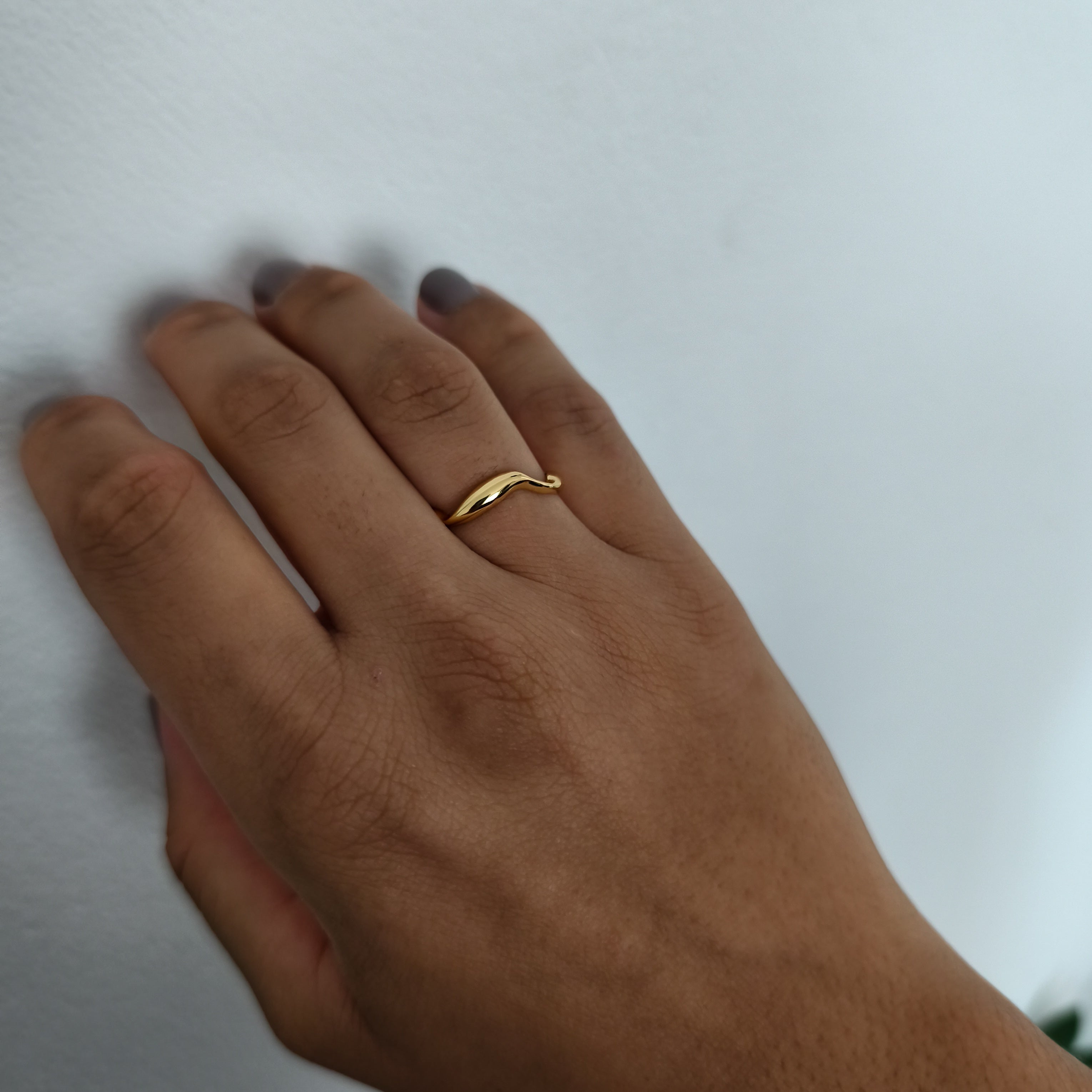 Anel Soft Ajustável - Coleção Aurora - Banhado a Ouro 18k